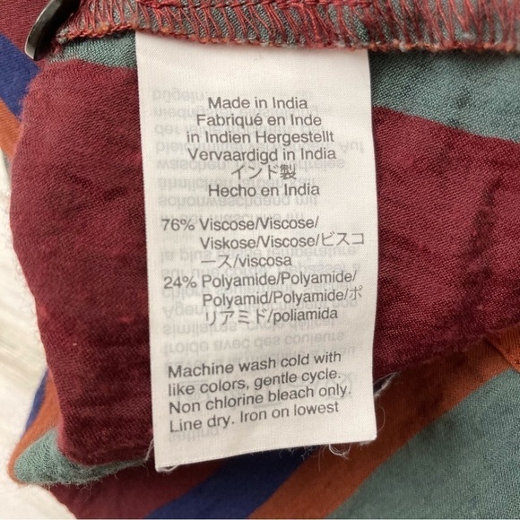 Madewell Button Back Striped Tee | Size XS - Picture 6 of 7